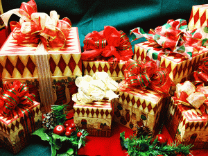 Holiday Harlequin Pattern Holiday Gift Boxes